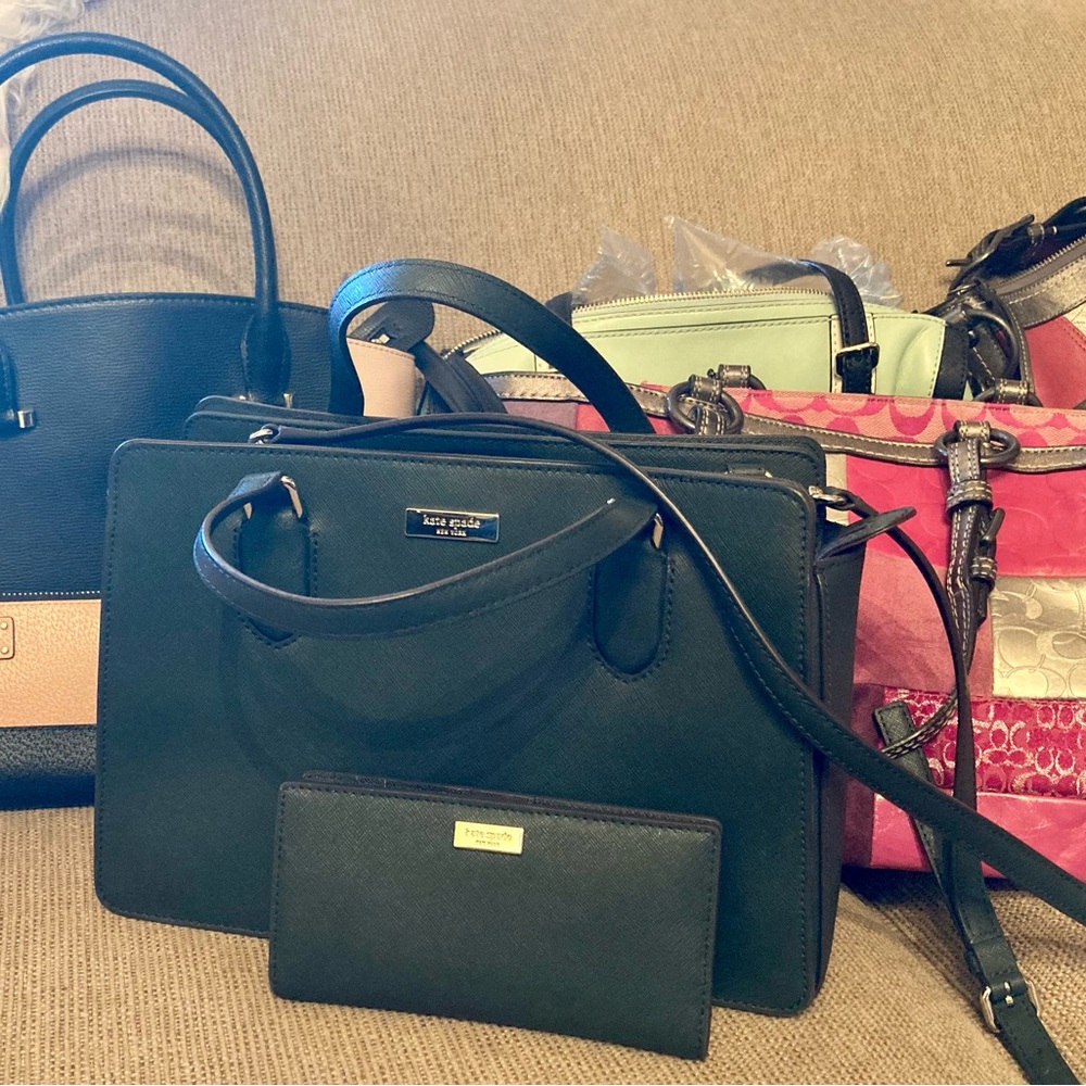 Kate Spade, COACH Hand bag lot. Various sizes/colors/styles!